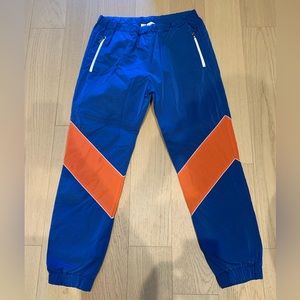 Gucci technical track pants orange blue size XL men